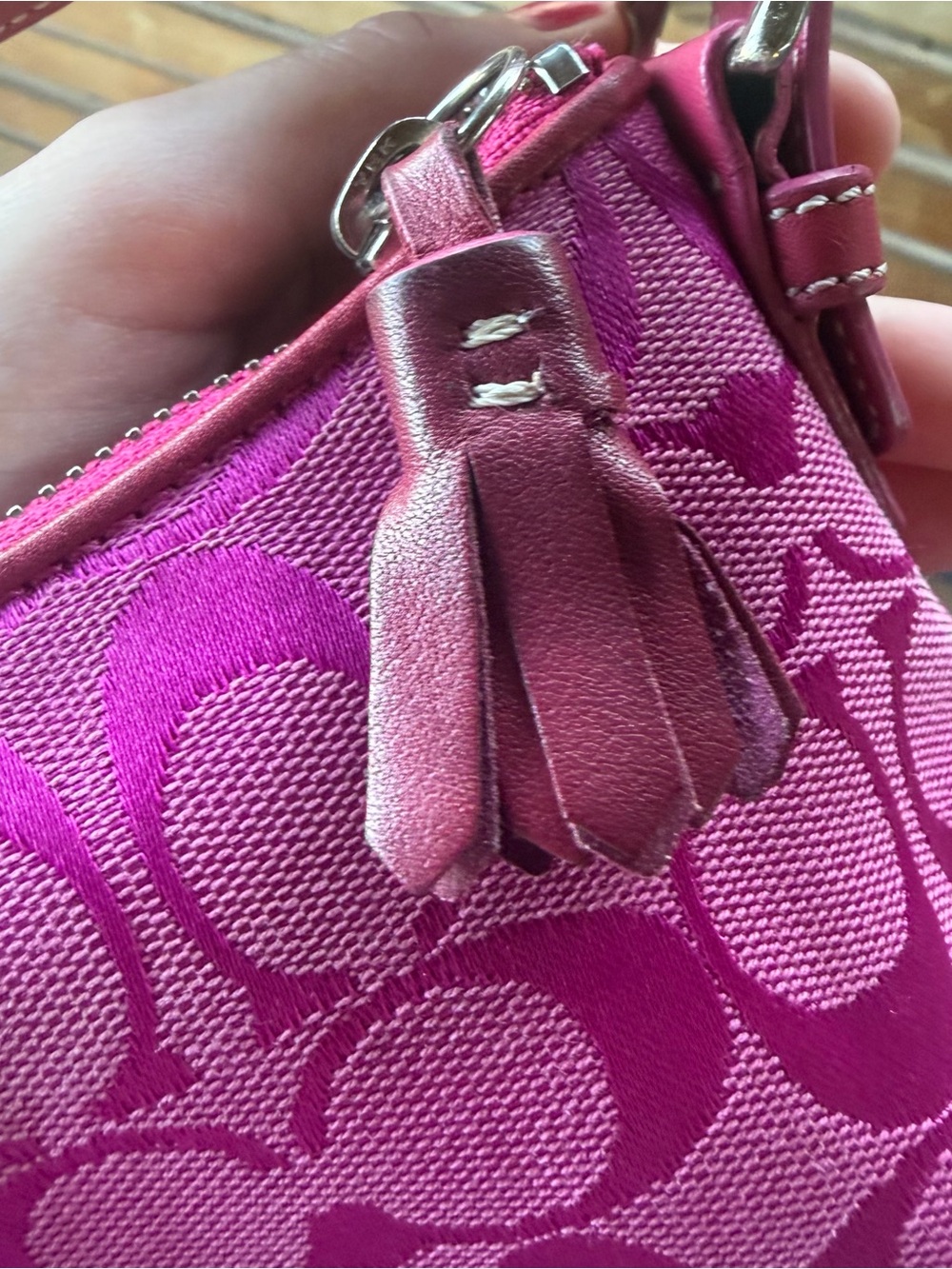 HOT PONK COACH EAST WEST SOHO Y2K DEMI BAG SIGNATURE JACQUARD - Picture 8 of 8